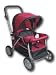 DOLL TWIN STROLLER #9386 w/ FREE Carriage Bag