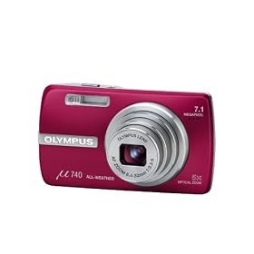 Olympus Mju 740 Digital Camera (7.1MP, x 5 Optical Zoom) 2.5 LCD - Pink