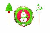 Wilton Frosted Fun Cupcake Combo Pack - Snowman