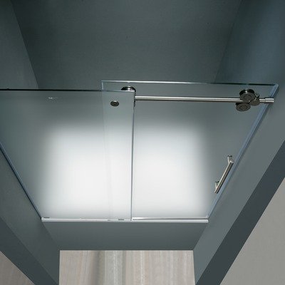 Vigo Industries VG6041STCL6066 Frameless Tempered Glass Sliding Enclosure, Steel