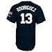 New York Yankees Alex Rodriguez Adult Short-Sleeved Full Button Down Synthetic Replica Batting Practice Jersey, Large