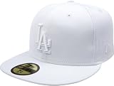 MLB Los Angeles Dodgers White on White 59FIFTY Fitted Cap (7 3/8)