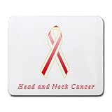 Head and Neck Cancer Awareness Ribbon Mouse Pad