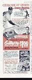 GILLETTE CAVALCADE OF SPORTS - LARRY JANSEN, the New York Giants grabbed Lanky Larry in a hurry after he won 30 games for the San Francisco Seals in 1946, while losing only six. ..... 1952 GILLETTE Blue Blades Ad, A5036.