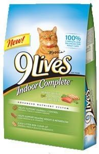 9 Lives Indoor Complete Cat Food, 13.3-Pound by Del Monte - Distributor [Pet Supplies]