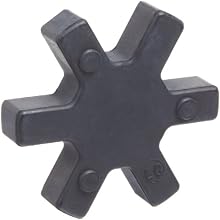 Lovejoy 11070 Size L-AL 090-095 Solid Type Jaw Coupling Elastomer Spider, SOX/NBR Rubber, 2.12" OD, 0.44" Elastomer Length, 194 in-lbs Nominal Torque