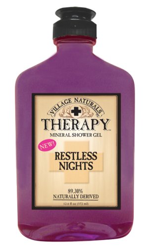 Village Naturals Therapy Restless Nights Mineral Shower Gel 12.6 fl oz