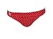 Roxy Hipster Brief Swim Bottom Red w/ White Dots Large
