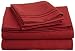 Luxury Soft Microfiber Califonia King Sheet Set with Embroidered Pillow Case, Burgundy