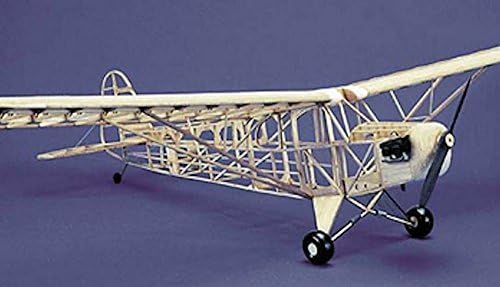 Piper J-3 Cub Model Airplane Unassembled Kit Laser Cut Parts Easy Build Non Powered Can Be Converted To Electric