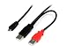 StarTech
1
feet
USB
Y
Cable
for
External
Hard
Drive
-
Dual
USB
A
to
Micro
B