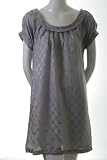 Poppy Garden Jacquard Bow Back Shift Dress Gray M