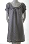 Poppy Garden Jacquard Bow Back Shift Dress Gray M