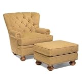 Fairfield Chair 1410-01 9903 / 1410-20 9903 Morgan Tufted Back Polyester Lounge Chair and Ottoman Set