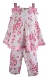 Rare Editions Spring/Summer Girls Pink Floral Print Capri Pant Set