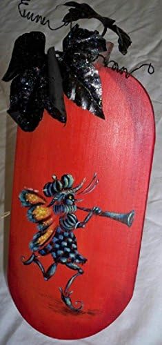 Handmade, Halloween, Jester, Decorative, Wood Barrel Stave, Hand Painted, Decoration #1