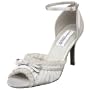 Dyeables Women's Frilly Sandal,Silver,11 M US
