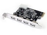 StarTech.com 4 Independent Port PCI Express USB 2.0 Adapter Card (PEXUSB400)