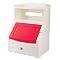 Lift & Hide Bookcase Storage Chest - Red