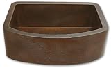 Copper Kitchen Sink Farmhouse Apron Rounded Front 36 XL