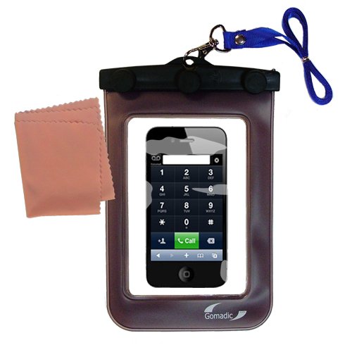 Gomadic Clean-n-Dry Waterproof Protective Case for the Apple iPhone * unique floating design