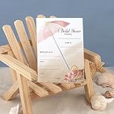 Beach Umbrella Bridal Shower Invitations (25 cards and envelopes)