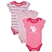 Luvable Friends Preemie Bodysuits 3-Pack, Pink