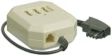 Zoom Produkt-Bild: Wentronic TAE 20NFF Verl&auml;ngerung (Stecker F auf Dose NFF codiert und RJ11) 0,2m