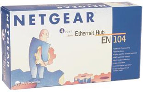 Electronics: Netgear EN104 Ethernet 4 Port Hub with BNC and Uplink Button