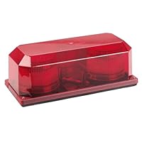 Wolo Model 3710M-R Priority 2 Magnetic Mount Strobe Mini Bar Warning Light - Red