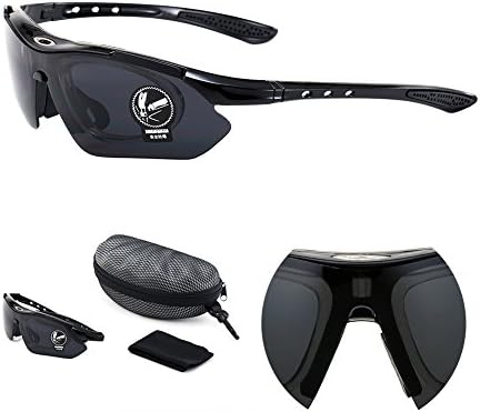 HaoMing Men's UV400 Sunglasses Cycling Finishing Sport Eyewear Safety Glasses