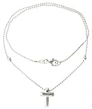 Sterling Silver Bracelet with a Cross Slide 7