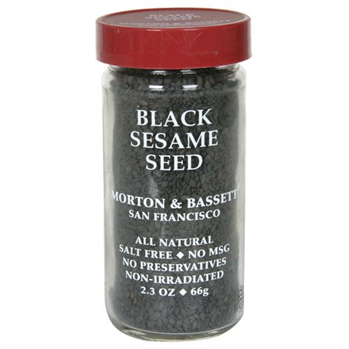 Morton & Bassett Black Sesame Seeds, 2.3-Ounce Jars (Pack of 3)