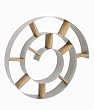 Kare 70755 �tag�re murale escargot Argent 75 x 75 x 13 cm (Import Grande Bretagne)