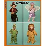 Toddlers Costumes Size 1/2, 1, 2, 3, 4 (Simplicity Costumes For Kids Pattern 3594)