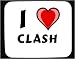 I Love Clash Decorated Mouse Pad
