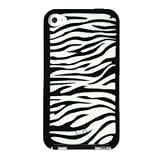 Apple Ipod Touch 8 GB / 32 GB / 64 GB 4TH Generation 4G (Newest Version) Zebra Print Silicone Skin Case cover + Vangoddy Live*Laugh*Love wrist band!!!