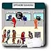 Londons Times Fish Fishing Deep Beneath Cartoons - Offshore Banking For Fish - Mouse Pads