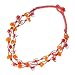 Twin Strand Honey Ice Braided Collar Necklace