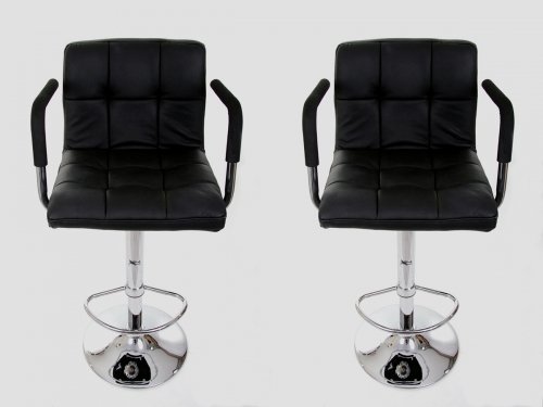 2x Design Barhocker schwarz ECHT