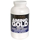Ultimate Nutrition Amino Gold Super Whey Formula Tablets, 1500 mg, 325-Count Bottles