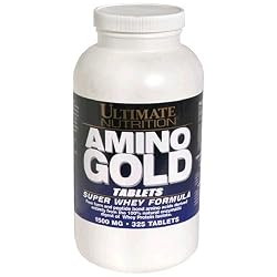 Ultimate Nutrition Amino Gold Super Whey Formula Tablets, 1500 mg, 325-Count Bottles
