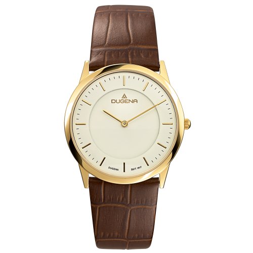 DUGENA CLASSIC Herrenuhr Quarzuhr mit Lederband  4460346