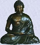 Bronze Buddha statue home yard asian god sculpture New
