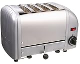 Dualit 4-Slice Toaster, Metallic Silver