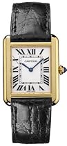 Cartier Tank Watch: Cartier Midsize Tank Solo 18K Yellow Gold Watch #W1018755