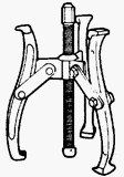 Spreader Clamps: Danaher Tool Group 3561 6" 3-Jaw Gear Puller