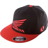 Honda Motorcycle Officially Licensed 1nd Wings Mens Flexfit Casual Wear Hat/Cap - Black / Large/X-Large