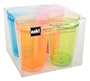 Zak Designs Assorted Brights 15-Ounce Double Wall Tumbler, 4 Pack