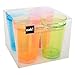 Zak Designs Assorted Brights 15-Ounce Double Wall Tumbler, 4 Pack